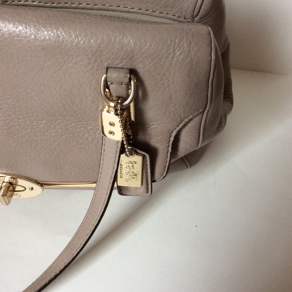Coach Shoulder Satchel Taupe Bag - Picture 13 of 15